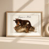 Cute Puppy and Kitten Art Print Featuring Jasper and Milo for Pet Lovers Home Decor