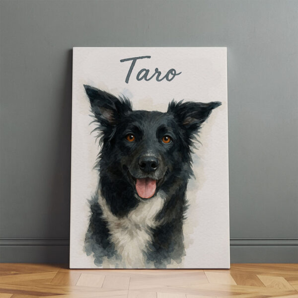 Custom Portrait of Your Beloved Dog Taro in Beautiful Watercolor Style Art Print - Image 2