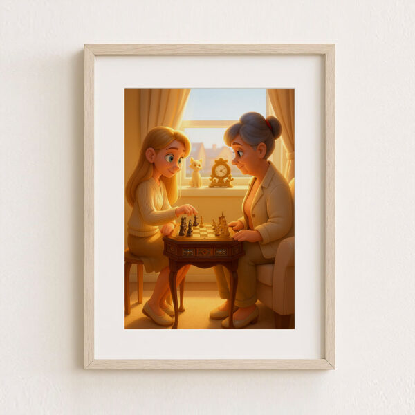 Heartwarming Digital Art of a Mother Bonding With Her Baby – A Beautiful Illustration in Whimsical Style for Your Home Decor - Image 8
