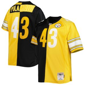 Troy Polamalu Pittsburgh Steelers Mitchell & Ness Big & Tall Split Legacy Retired Player Jersey