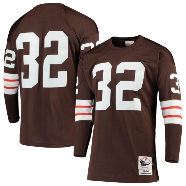 Jim Brown Cleveland Browns 1964 Mitchell & Ness Authentic Throwback Retired Player Jersey