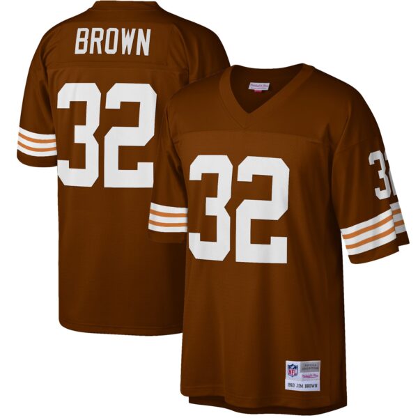 Jim Brown Cleveland Browns Mitchell & Ness Big & Tall 1963 Retired Player Jersey
