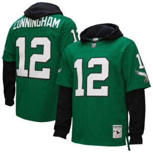 Randall Cunningham Philadelphia Eagles Mitchell & Ness Player Name & Number Hoodie Legacy Jersey