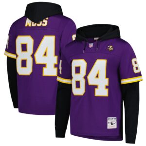 Randy Moss Minnesota Vikings Mitchell & Ness Player Name & Number Hoodie Legacy Jersey