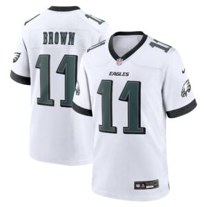 A.J. Brown Philadelphia Eagles Nike White Game Jersey