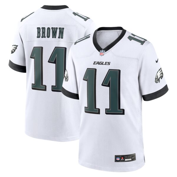 A.J. Brown Philadelphia Eagles Nike White Game Jersey