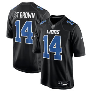 Amon-Ra St. Brown Detroit Lions Nike Carbon Fashion Jersey