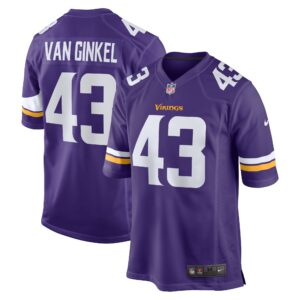 Andrew Van Ginkel Minnesota Vikings Nike Team Game Jersey