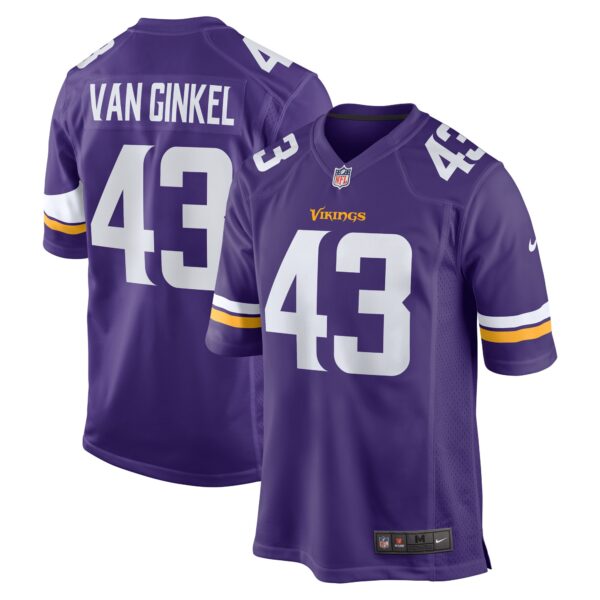 Andrew Van Ginkel Minnesota Vikings Nike Team Game Jersey