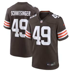 Carson Schwesinger Cleveland Browns Nike 2025 NFL Draft Game Jersey