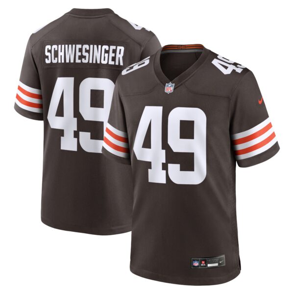 Carson Schwesinger Cleveland Browns Nike 2025 NFL Draft Game Jersey