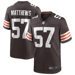 Clay Matthews Cleveland Browns Nike Game Retired Player Jersey