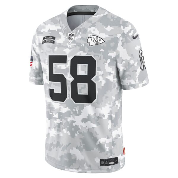 Derrick Thomas Kansas City Chiefs Nike 2024 Salute to Service Retired Player Limited Jersey - Image 2