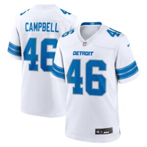 Jack Campbell Detroit Lions Nike White Game Jersey