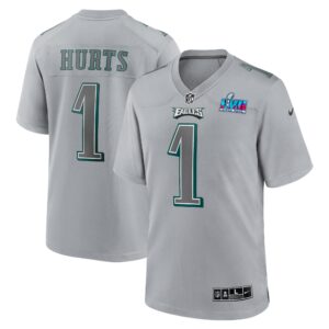 Jalen Hurts Philadelphia Eagles Nike Super Bowl LVII Patch Atmosphere Fashion Game Jersey