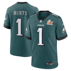 Jalen Hurts Philadelphia Eagles Nike Super Bowl LIX Game Player Jersey