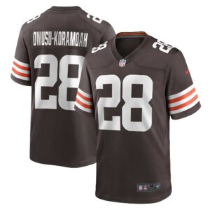 Jeremiah Owusu-Koramoah Cleveland Browns Nike Game Player Jersey