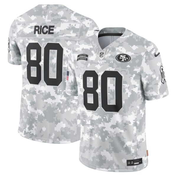 Jerry Rice San Francisco 49ers Nike 2024 Salute to Service Retired Player Limited Jersey