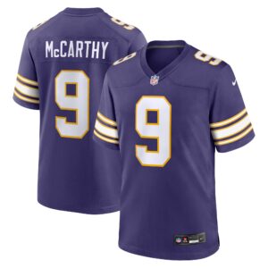 J.J. McCarthy Minnesota Vikings Nike 2nd Alternate Player Game Jersey