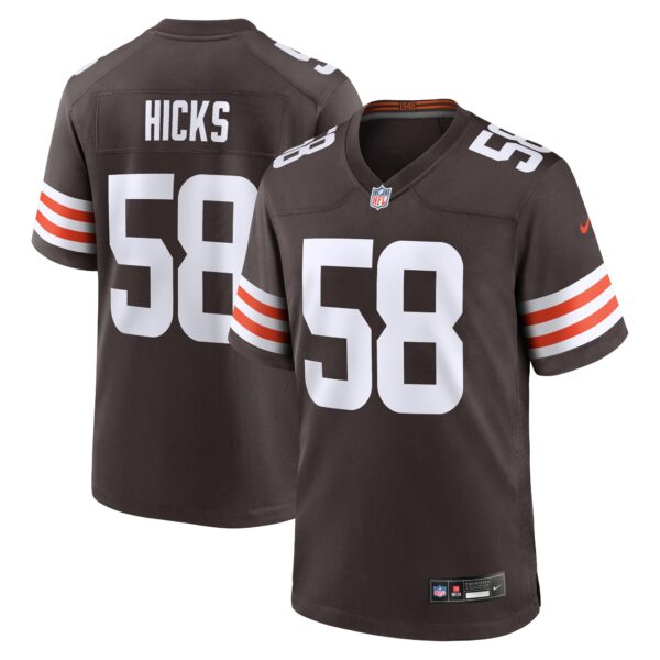 Jordan Hicks Cleveland Browns Nike Game Jersey