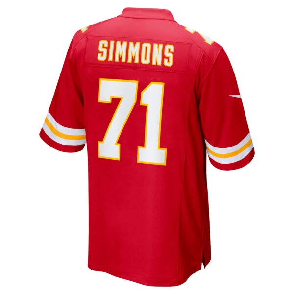 Josh Simmons Kansas City Chiefs Nike 2025 NFL Draft First Round Pick Game Jersey - Image 3