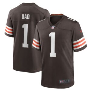 Number 1 Dad Cleveland Browns Nike Game Jersey