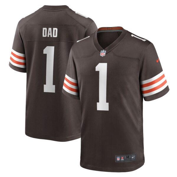 Number 1 Dad Cleveland Browns Nike Game Jersey